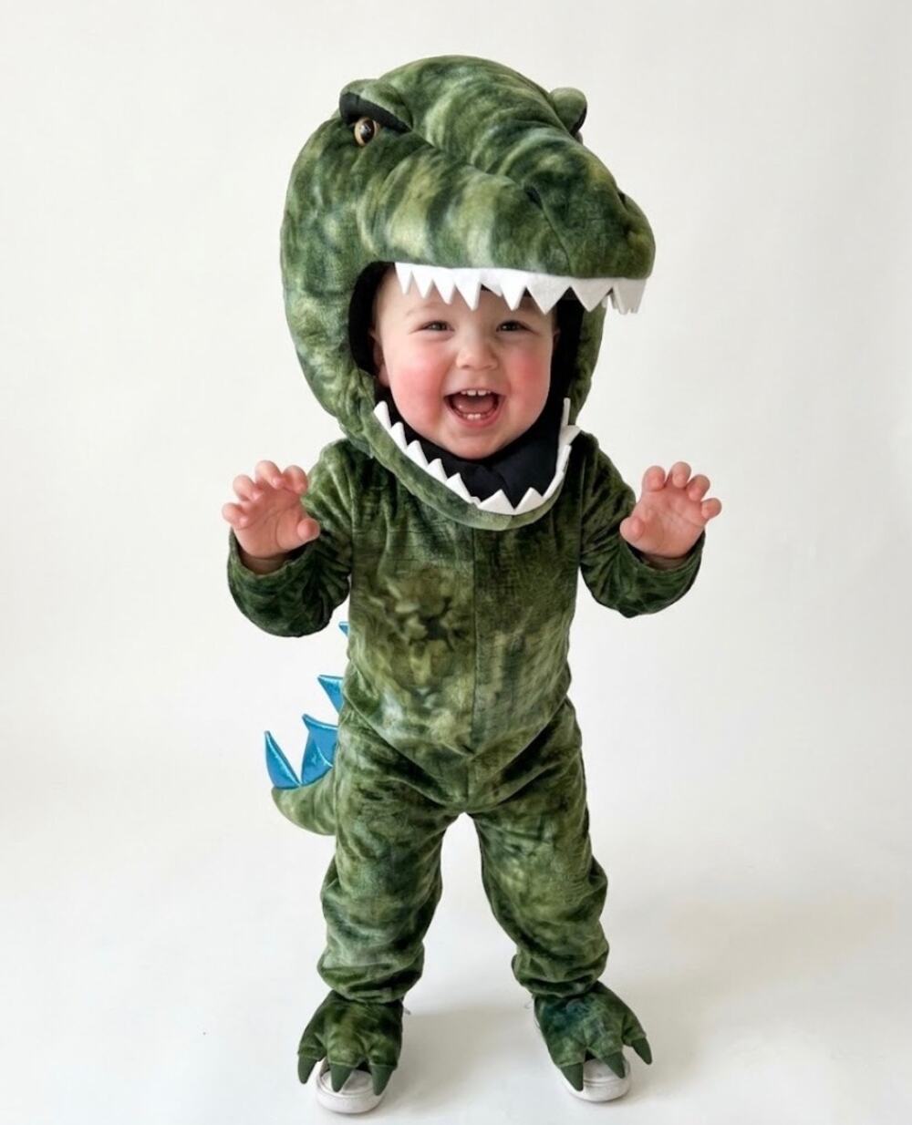 POTTERY BARN LIGHT UP DINOSAUR T REX HALLOWEEN TODDLER COSTUME - 3T